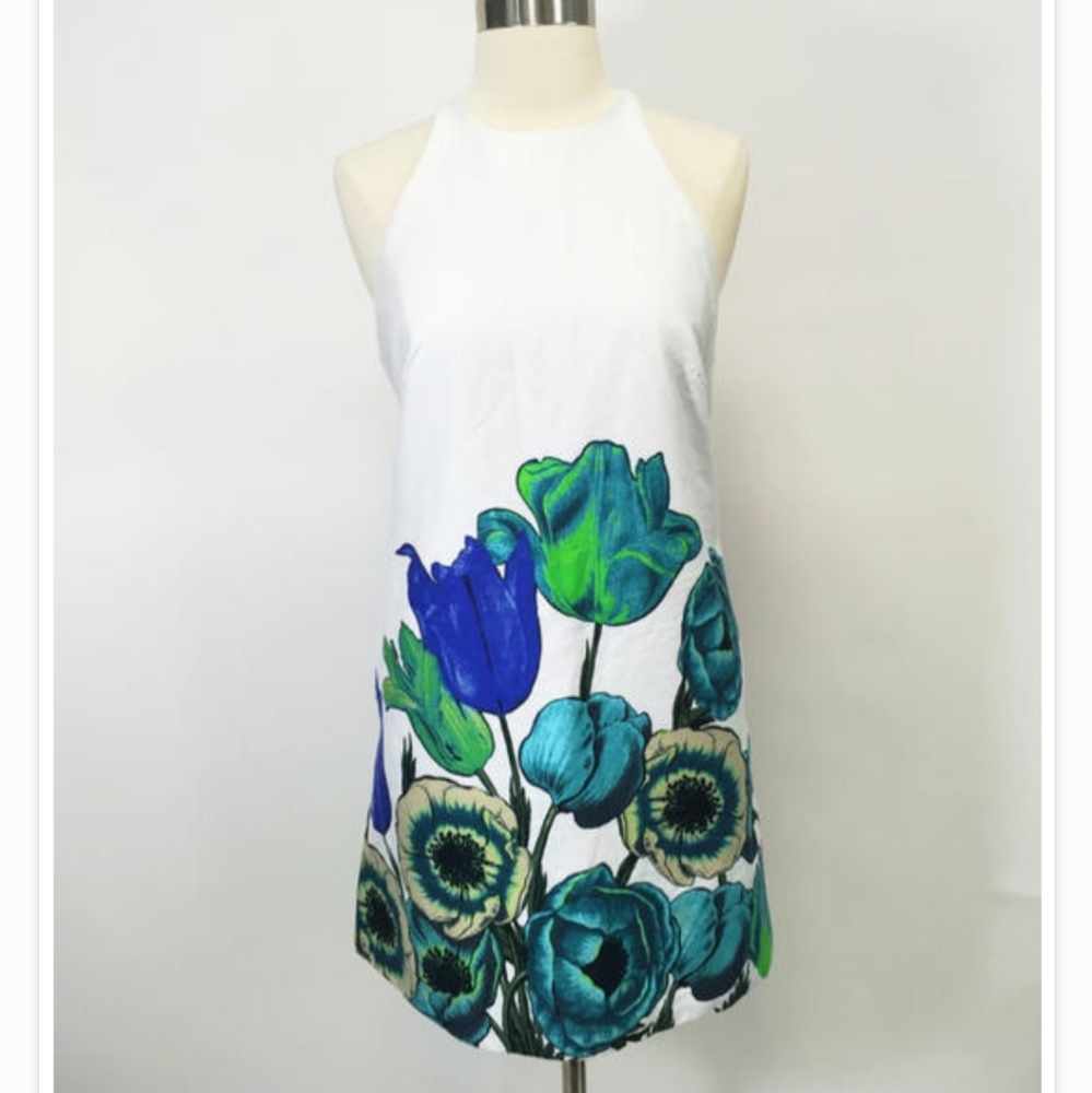 Zara - Basics Floral Halter Dress size xs